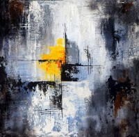 Aisha Mahmood, 24 x 24 Inch, Acrylic on Canvas, Abstract Painting, AC-AIMD-067